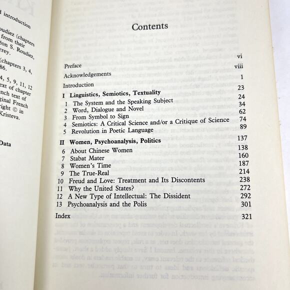 The Kristeva Reader Toril Moi Columbia University Press 1986 Julia Kristeva Book - Picture 10 of 10